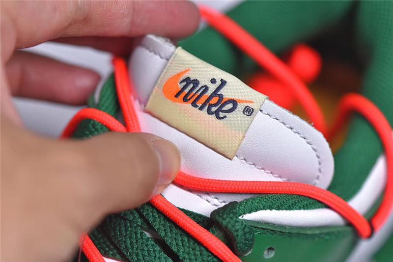 PK God exclusive OFF-WHITE x Futura x Nike Dunk white pine green retail materails ready to ship